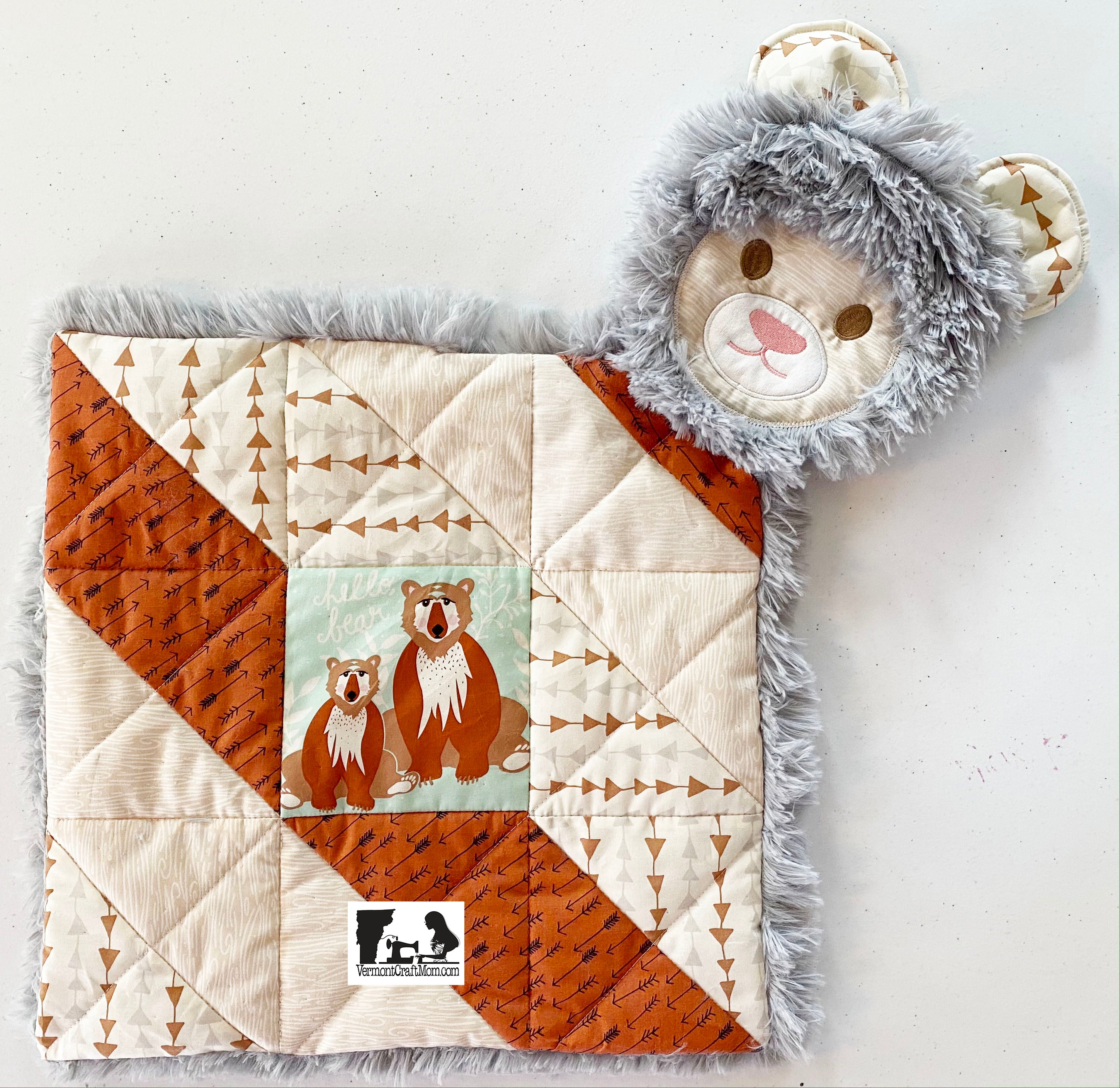 Regular Quilted Lovey Bear