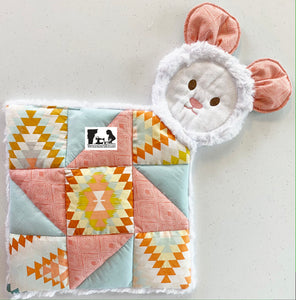 Little Quilted Lovey Bear