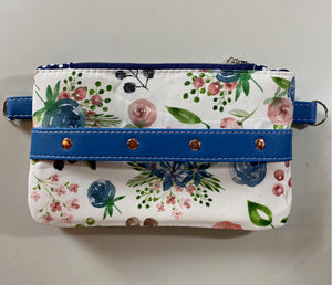 Double Clutch Bag Blue Floral