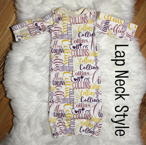 Personalized Baby Name Gown