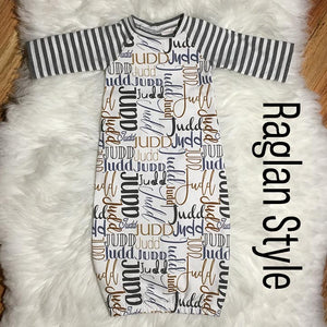 Personalized Baby Name Gown